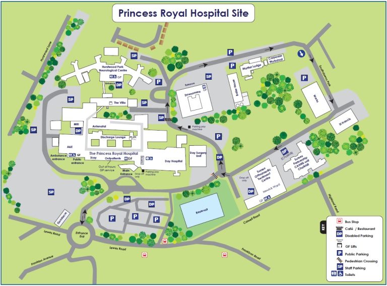 Maps of Princess Royal - University Hospitals Sussex NHS Foundation Trust