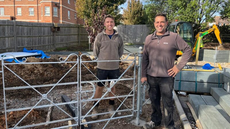 The team working on the garden at Southlands